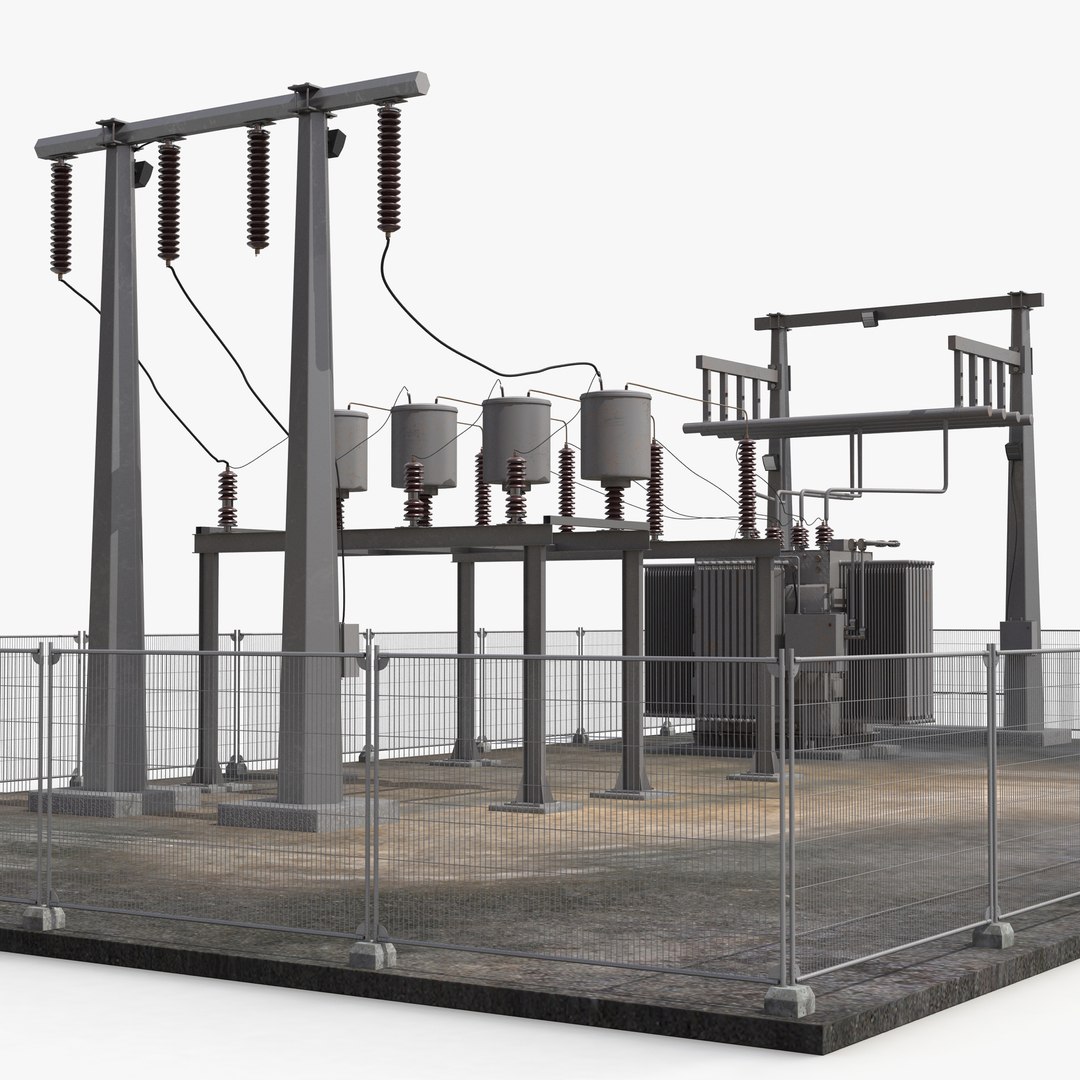 Substation 2 3D Model 3D model preview