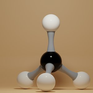 Methane Molecular CH4