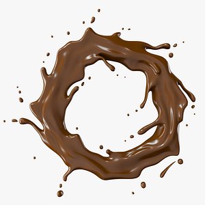 3D model Chocolate Splash Circle