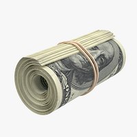 Roll of 100 Dollar Bills