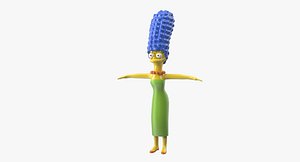 marge simpson 3d model