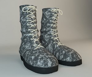 army boot 3d model