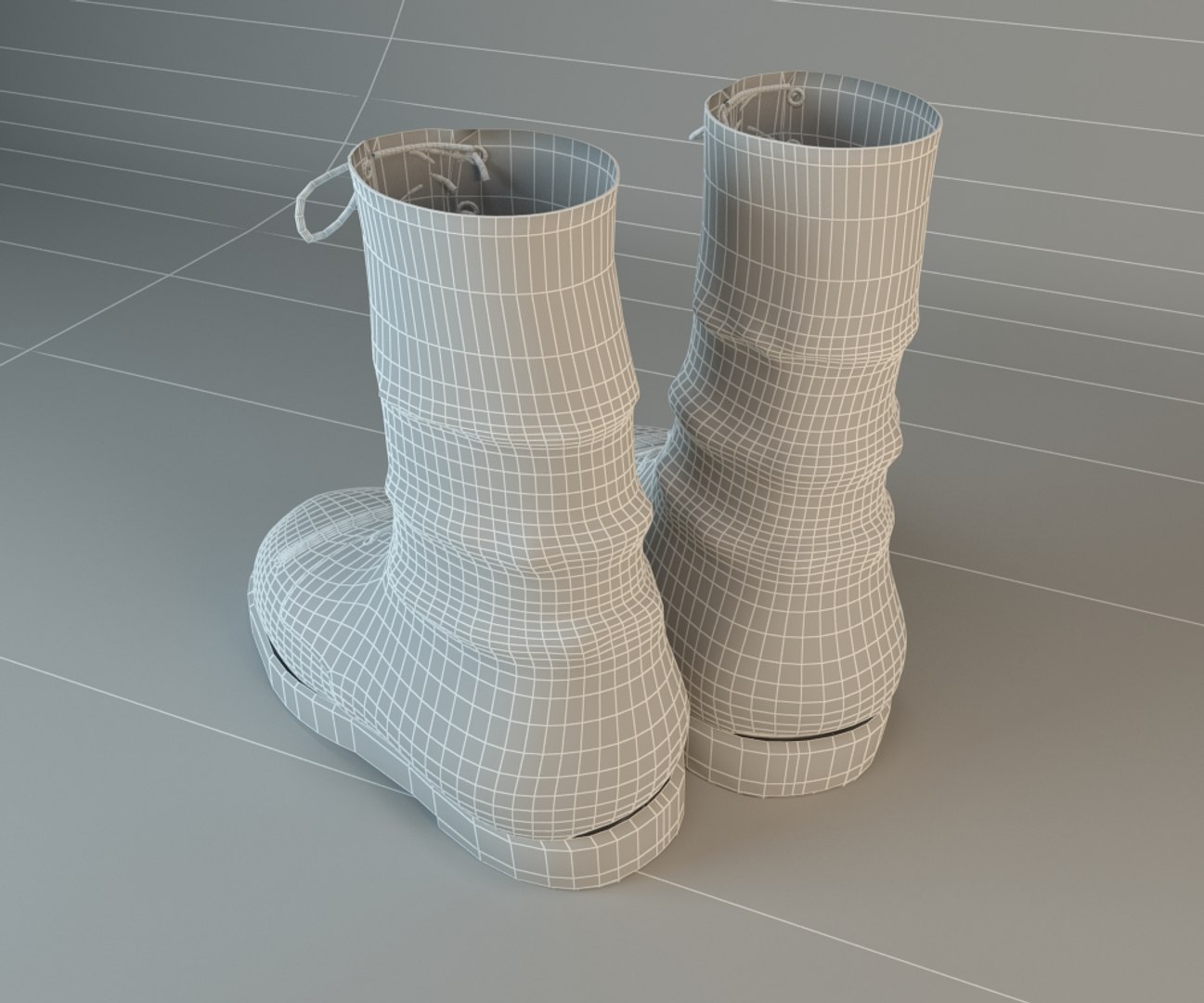 Army Boot 3d Model