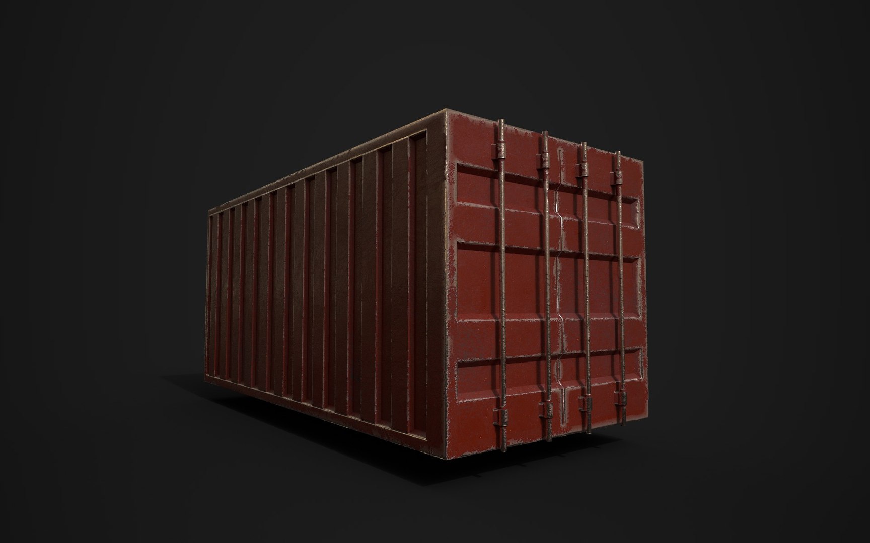 Container Red 3D - TurboSquid 1771712