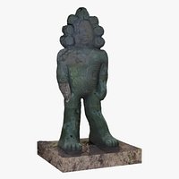 Scanned Het Lavender Chalamander Statue in Rembrandt Park