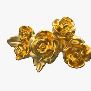 Plaster Decorative Bow DS400 3D