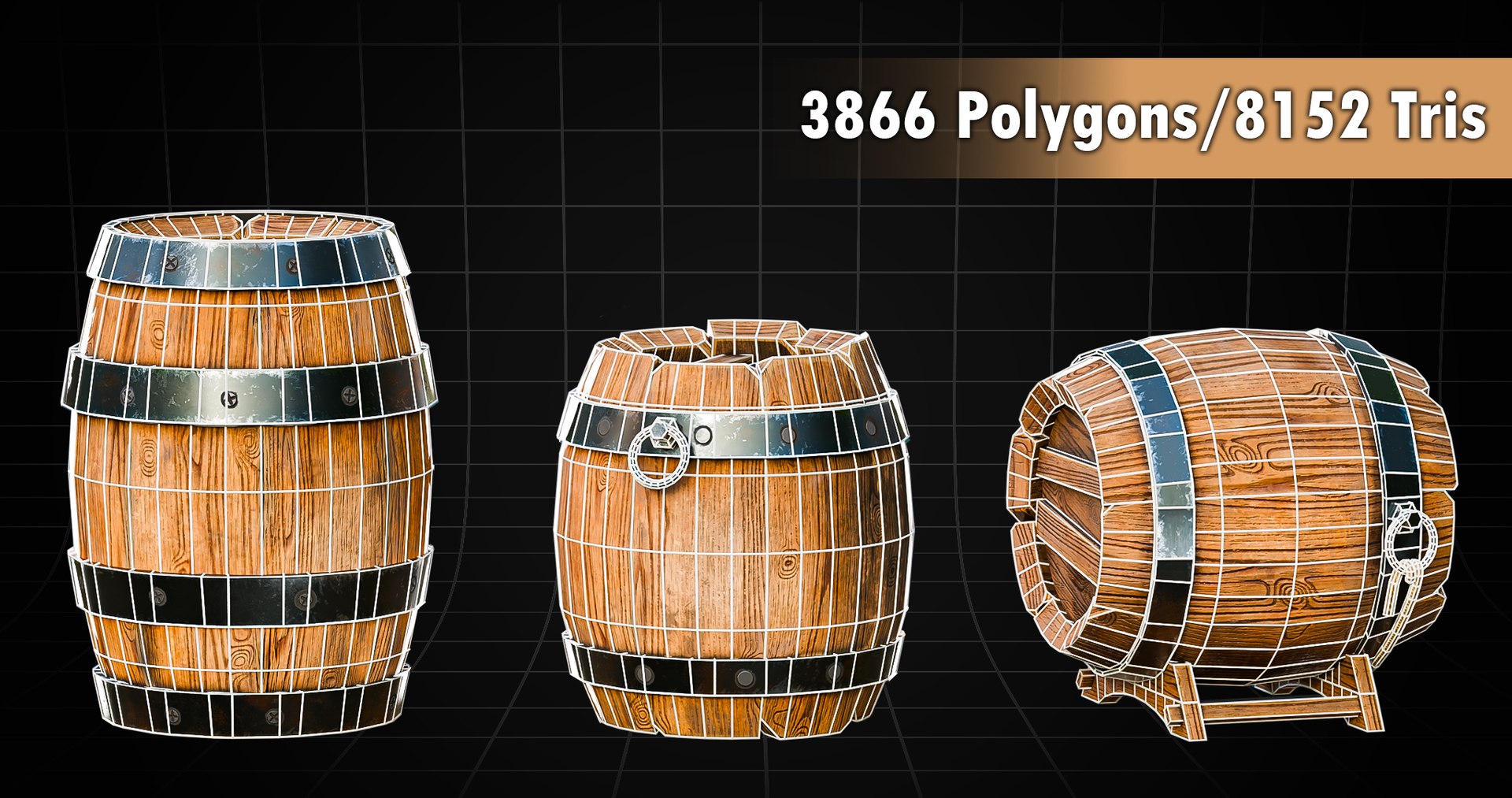 Wooden Barrels Pack model https://p.turbosquid.com/ts-thumb/iX/pj5IYw/hC/woodenbarrelspacktexturedwireframerender/jpg/1774048081/1920x1080/fit_q87/4df4e28b607e123a12bb907d69a1575590872fdc/woodenbarrelspacktexturedwireframerender.jpg