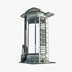 3D Future Science Fiction Purifier model