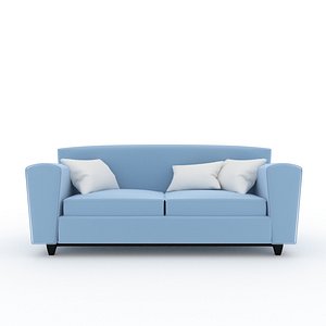 Sofa and pillow 3d