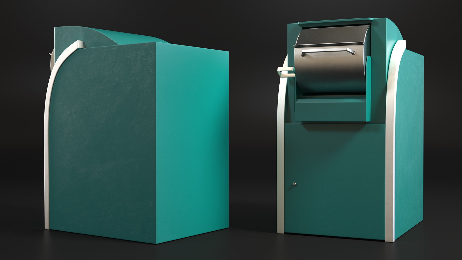 Drop Box Open Large 3D Model TurboSquid 2028915