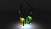 Headphones model hi-definition