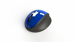 Wireless Ergonomic Mouse 3D model