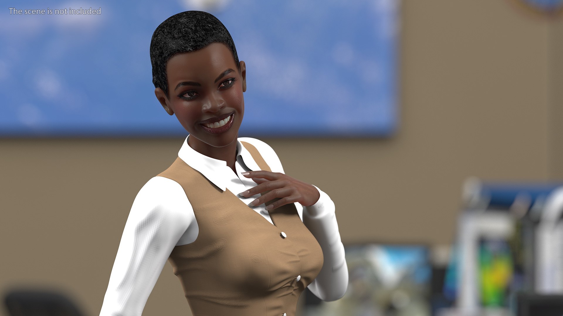 dark skin business style 3D https://p.turbosquid.com/ts-thumb/iX/z5Plw3/0KNipdLw/darkskinbusinessstylewomanriggedc4dmodel009/jpg/1606550439/1920x1080/fit_q87/92d3ade1c39cc7e5962d5cbcfbab06360fd90e88/darkskinbusinessstylewomanriggedc4dmodel009.jpg