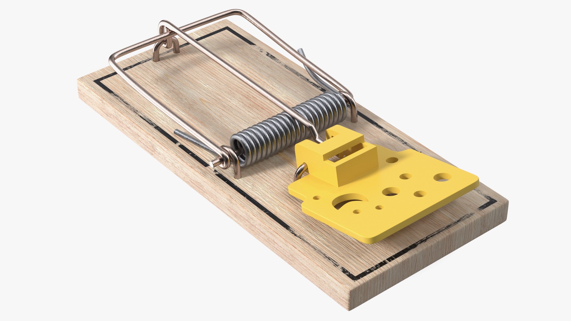 Trigger Plate Mouse Trap 3D model preview