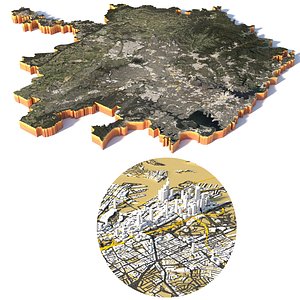3D Sydney terrain city model