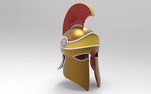 hoplite corinthian helmet - 3D model