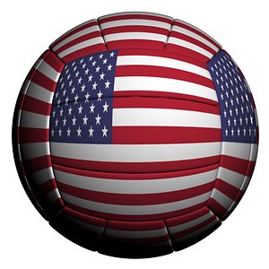 3D model volleyball ball