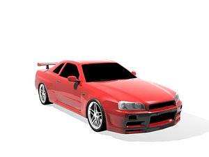 3d car skyline model