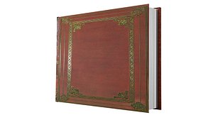 3D model Gold Cover Book