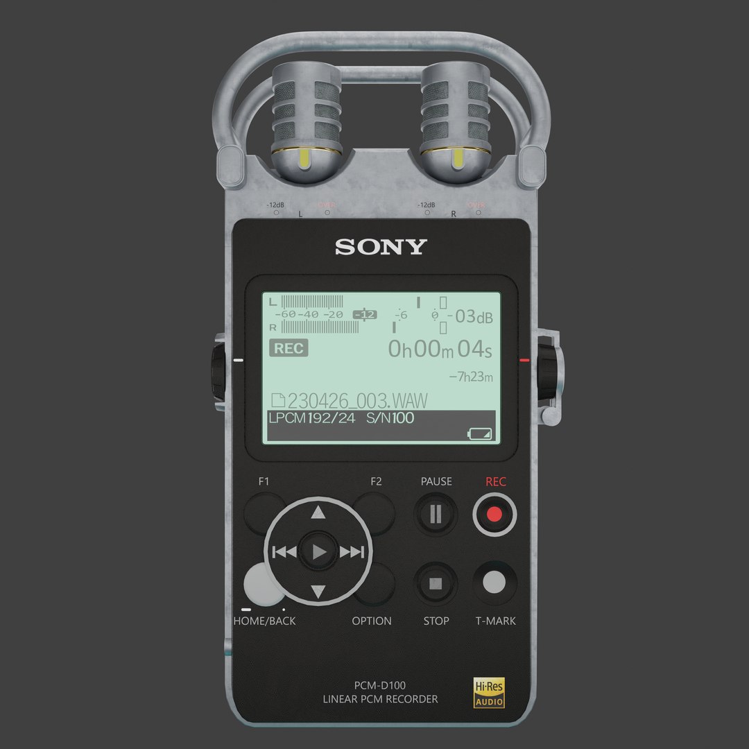 3D Sony PCM Recorder - TurboSquid 2244236