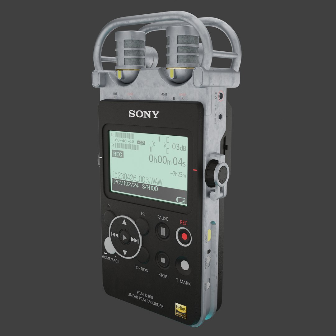 3D Sony PCM Recorder - TurboSquid 2244236