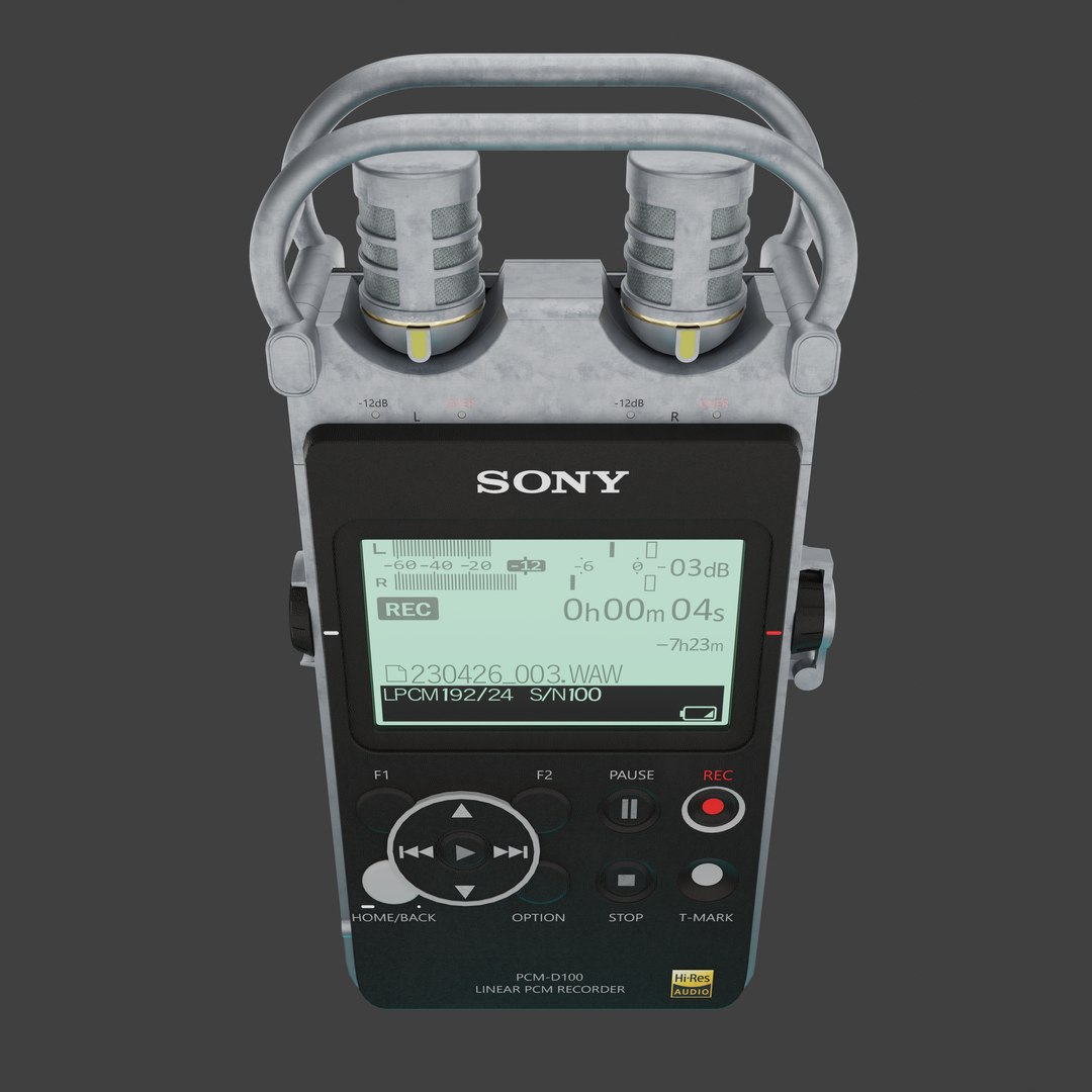 3D Sony PCM Recorder - TurboSquid 2244236