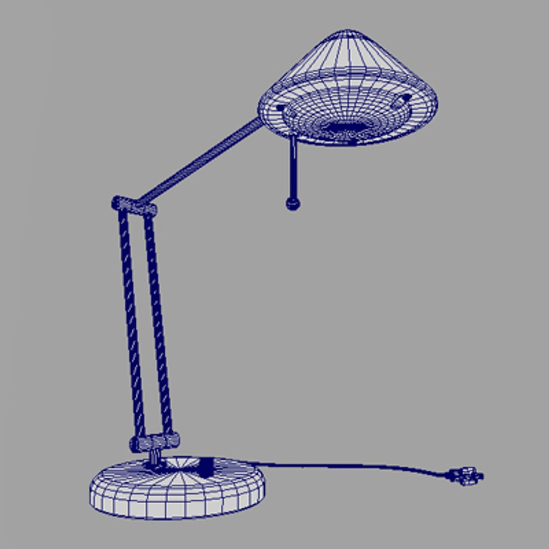 3d model office desk lamp