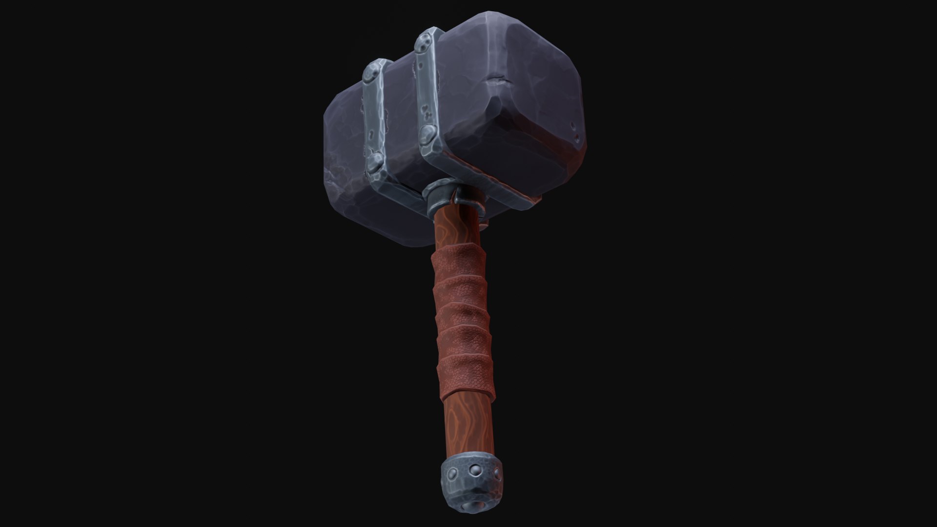 Stylized Hammer Low Poly Game Ready 3D Model - TurboSquid 1912017