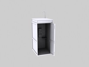 3d model phone booth