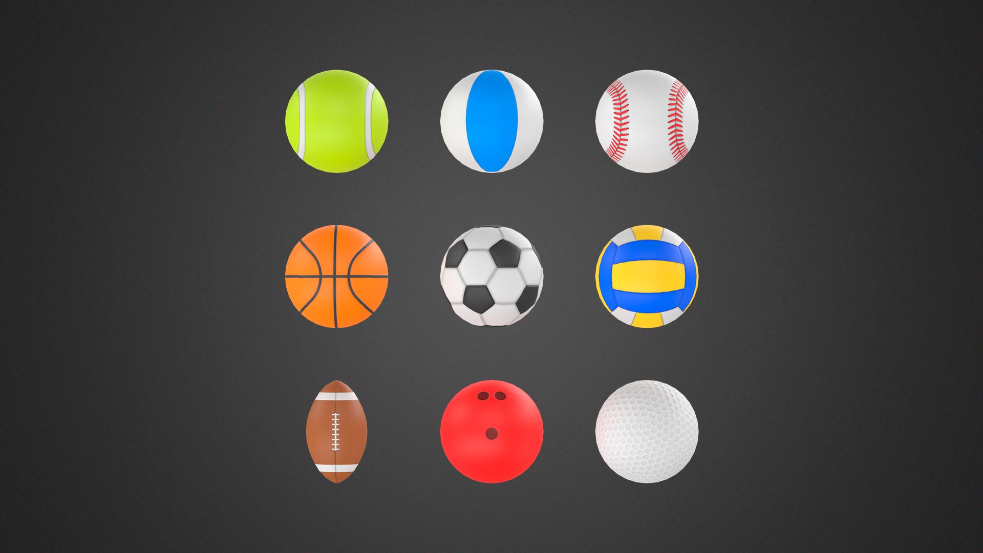 Sport Balls Pack 3D Model TurboSquid 2029712