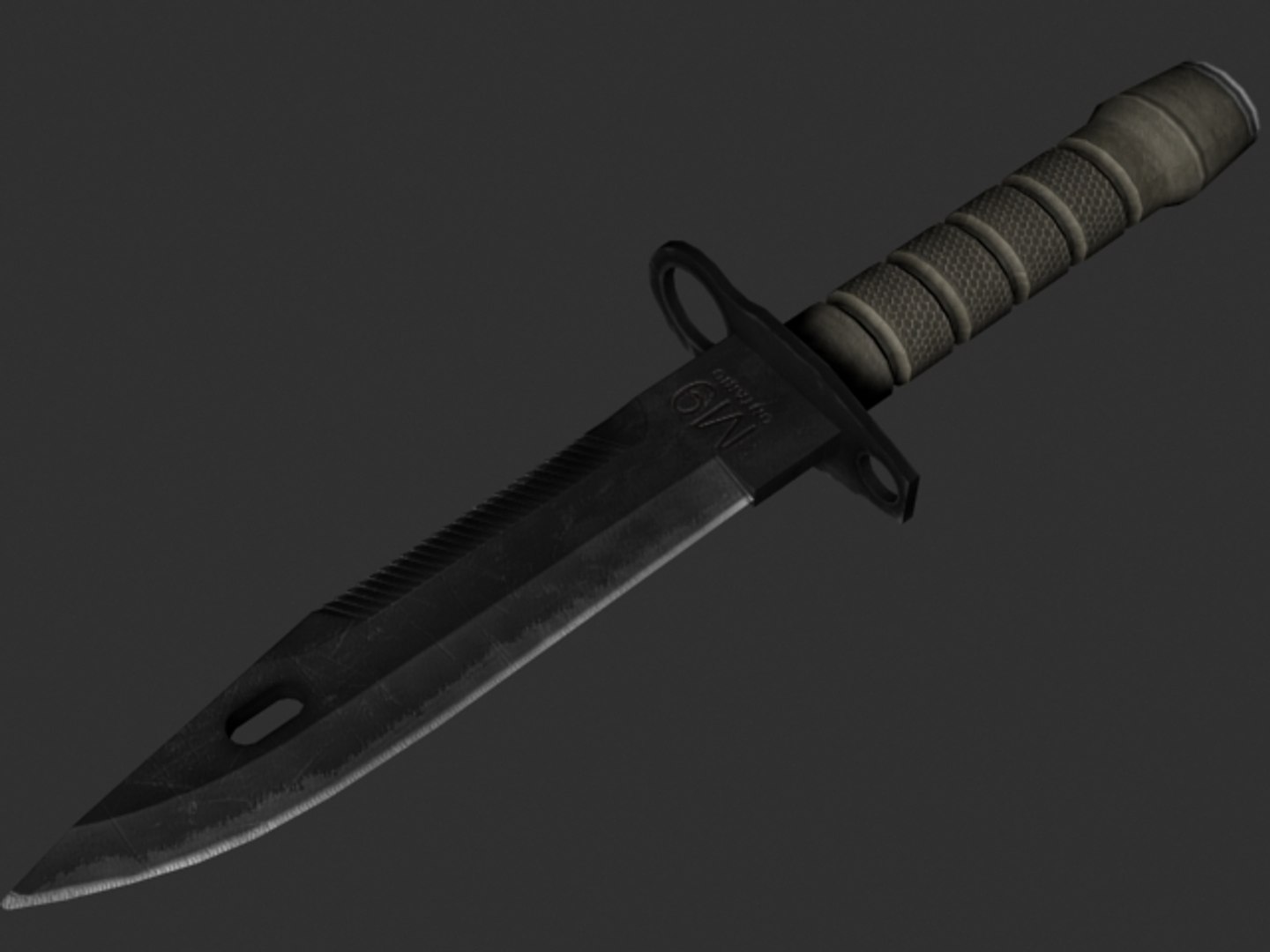 3d M9 Bayonet Knife Blade