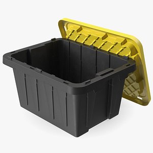 Tough Box Storage Tote with Lid 3D