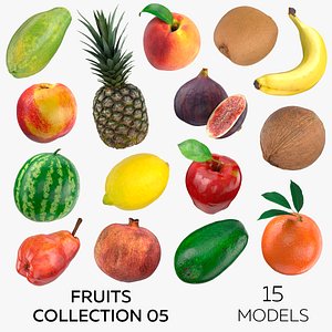 3D model Fruits Collection 05 - 15 models