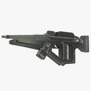 MACHINE GUN with UDIM texture 3D model