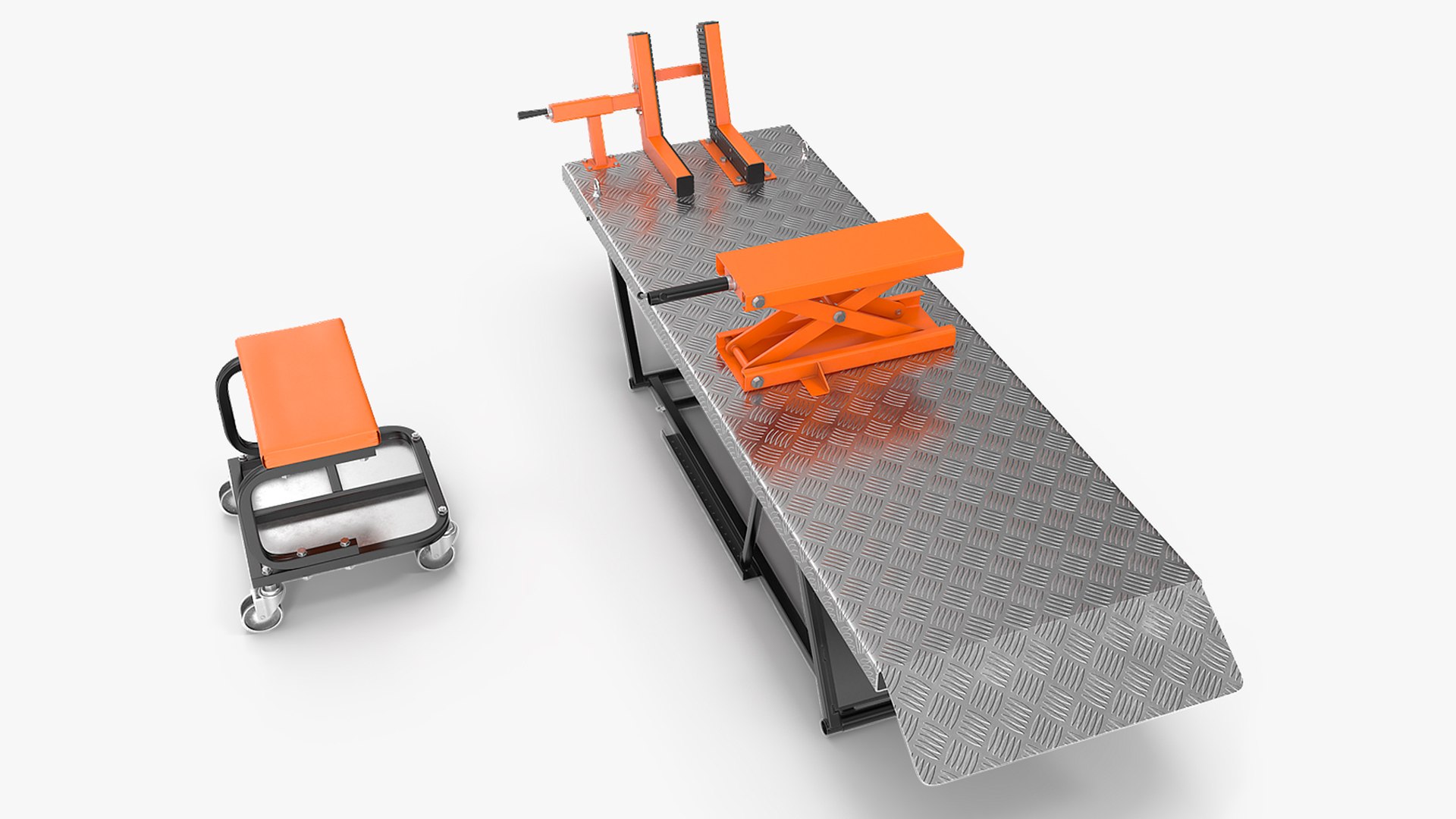 Motorcycle Lift Adapter Kit 3D model preview