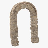 19th Century Bulgarian Rock Door Frame 01