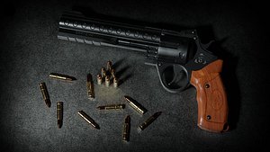 DRAKO 44 Semi Automatic Pistol Low-poly 3D model