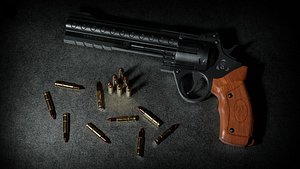 DRAKO 44 Semi Automatic Pistol Low-poly