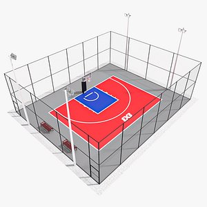 Basketball 3x3 court 03 model