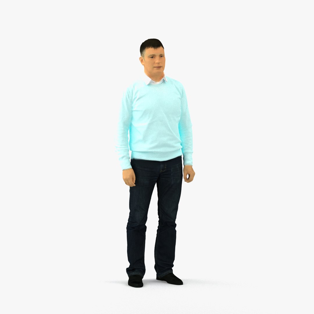 Scanned realistic human model - TurboSquid 1702109