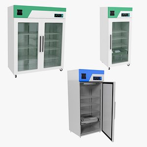 Laboratory Refrigerator Collection 3D model