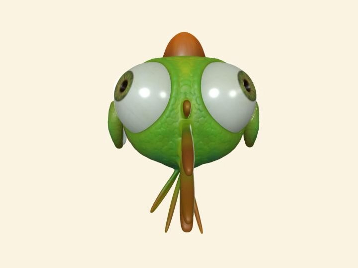 3d Model Cartoon Bird