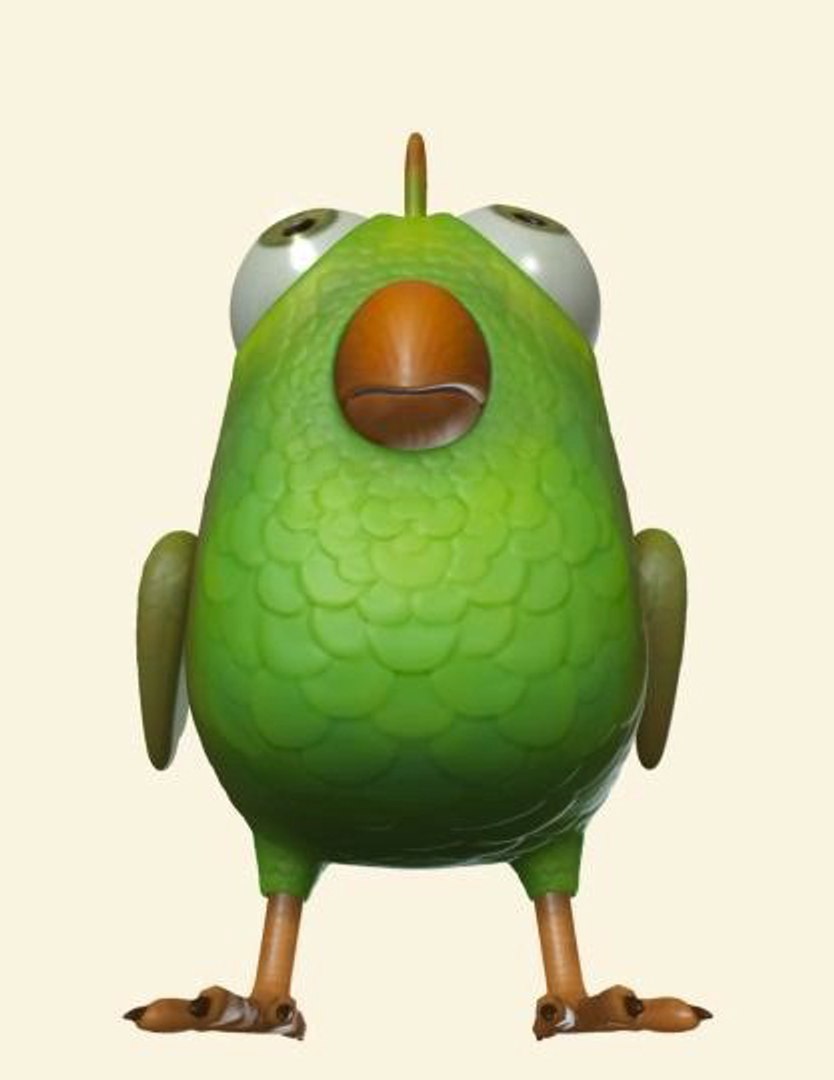 3d Model Cartoon Bird