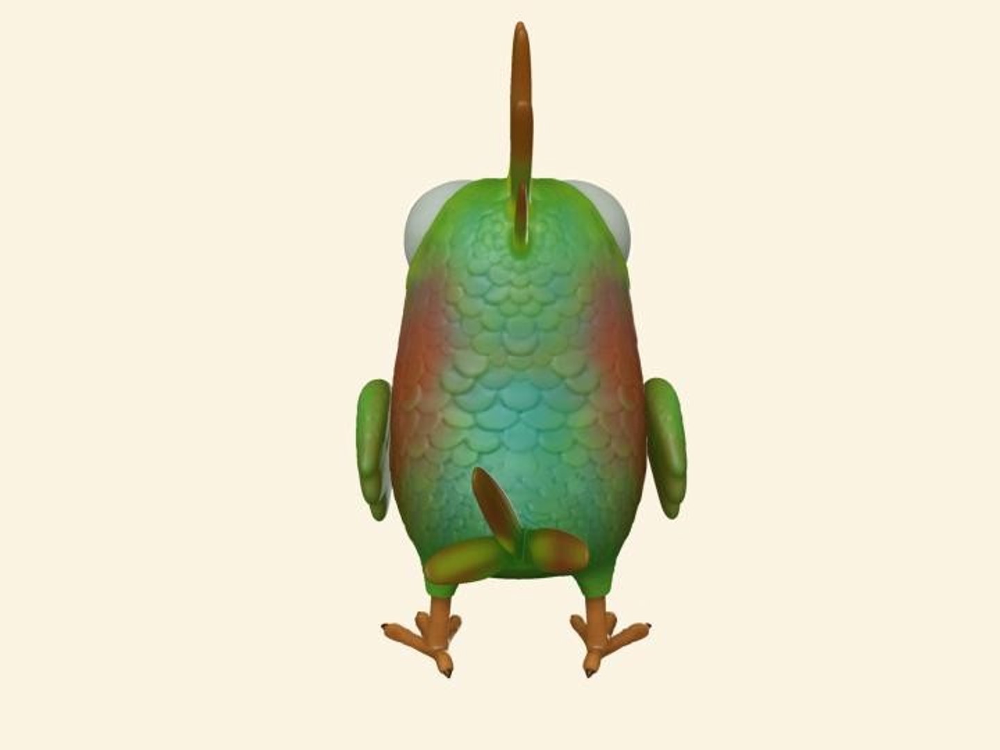 3d Model Cartoon Bird