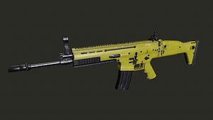 3D model FN Scar L PBR