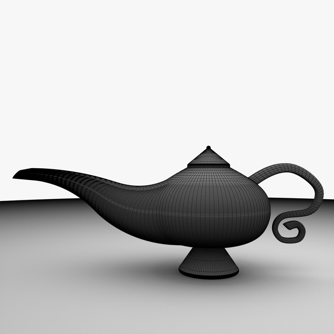 3d Aladdin Magic Lamp Model