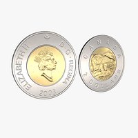 2 Dollar Canadian coin Loonie