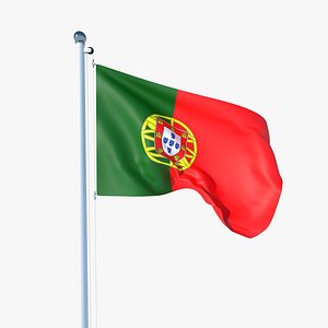 Animated Flag of Portugal 3D