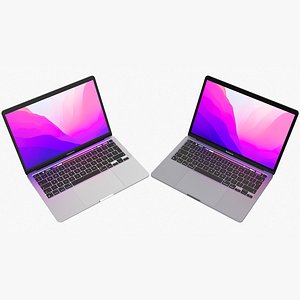 Apple Macbook Pro 13 M2 2022 Gray and Silver Rigged