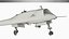 TAI Anka-3 Flying Wing UCAV Design Dark Blue Rigged for Maya